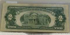 1928-G $2.00 FRN Red Seal, first yr issue of the small size, almost CU
