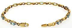 Dainty 14kt Topaz Bracelet