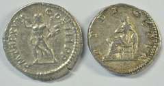 Near Mint Septimius Severus & Julia Domna Roman Silver Ancients