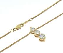 Dreamy Yellow Gold 1ctw RBC Diamond Pendant on Chain