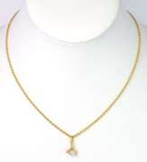 Glittering Diamond Necklace in in 14KT Yellow Gold