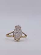 10kt Gold & CZ Solitaire Ring