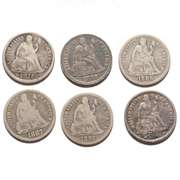 6 Seated Dimes