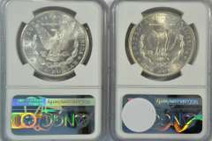 Choice BU 1881-S & 1883-O Morgan Silver Dollars. NGC MS63