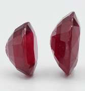 2 BLOOD RED NATURAL RUBY (GF) OVAL CUT