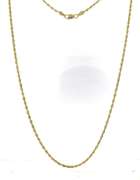 Popular Yellow Gold Rope Chain Necklace