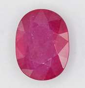 VIOLET RED NATURAL SOLITAIRE RUBY OVAL CUT