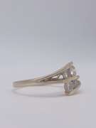 18kt Gold Diamond By-Pass Cocktail Ring