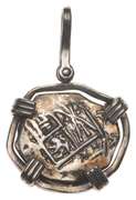 Spanish Colonial Silver Coin - Pendant