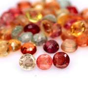 7.55ct heated only Autumn leaves Sapphire set