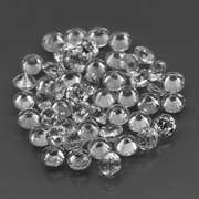 Amazing 50 piece 5.29ct 2.5mm diamond cut Zircon Parcel