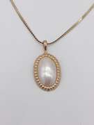 14kt Yellow Gold Pearl Pendant Necklace
