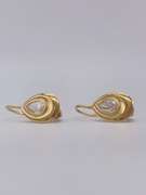 18kt Solid Yellow Gold Dangle Earrings