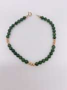 14kt Yellow Gold & Jade Bracelet