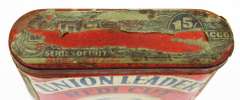 Rare 1917 Union Leader Uncle Sam Tobacco Tin