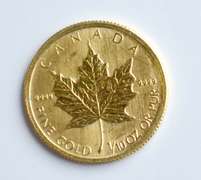 2009 1/10th ozt Gold Maple Leaf