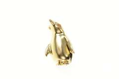 14K Yellow Gold 3D Penguin Arctic Bird Animal Wildlife Pin/Brooch