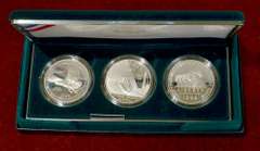 3 Coin Veterans Memorial Proof $ Commem Set