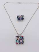 Sterling Silver Necklace & Earring Set