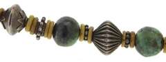 Gemstone and Silver Beaded Necklace