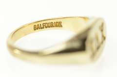 10K Yellow Gold Kappa Delta Chi Sorority Embossed Oval Ring