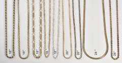 Group of 8 Misc. Sterling Necklaces