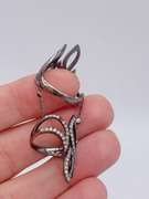 Unique 14kt Gold & Diamond Two-Piece Cocktail Ring