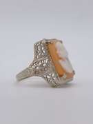 Vintage 14kt Gold Cameo Cocktail Ring