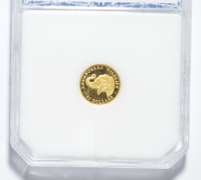 1997 Cook Islands 25 Dollars - Elephant - .999 Fine Gold