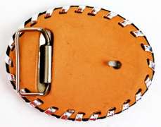 Vintage Large Leather Eagle Belt Buckle