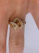 Stunning 18kt Gold Diamond Heart Cocktail Ring