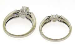 Brilliant white Gold Diamond Wedding Set