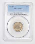MS64 1925-S Indian Head Buffalo Nickel - Graded PCGS