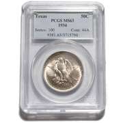 Texas 1934 PCGS MS 63 Comm Half