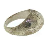 Thailand Sterling Silver Dome Ring
