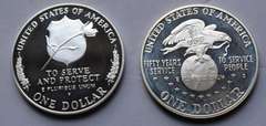 1991 USO  and 1997 Columbus Proof Silver D