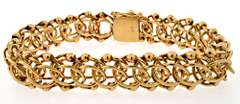 Charming 14kt Yellow Gold Interlocking Multi-Link Bracelet