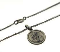 Virgin Mary & Jesus Pendant on Chain
