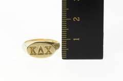 10K Yellow Gold Kappa Delta Chi Sorority Embossed Oval Ring