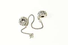 Sterling Silver Pandora Grains Energy Safety Chain Clip Charm/Pendant