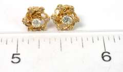 Sweet Diamond Earrings with Enhancers in 14KT Yellow Gold