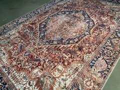 STUNNING ENGINEERED VINTAGE RUG 6x8