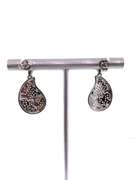 Unique Sterling Silver Earring with White Gemstones