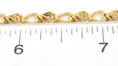 Sweet Heart-Linked Bracelet in 14KT Yellow Gold