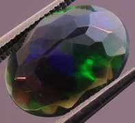 Raven black block and floral pattern 1.66ct Black Opal