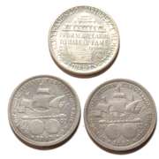 2 1893 Columbian Expo Halves &1946 S BU BTW Half