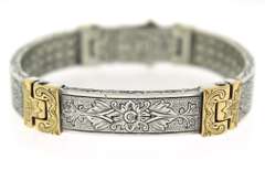 Pretty Konstantino Men's 2 Tone Bracelet