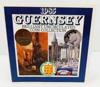 1985 Guernsey Uncirculated 7 Coin Set