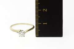 14K White Gold 0.47 Ct Diamond Classic Solitaire Engagement Ring
