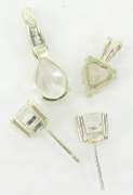 Sterling Silver Cubic Zirconia Pendants & Earrings